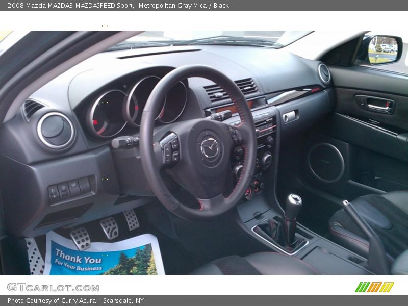 Metropolitan Gray Mica / Black 2008 Mazda MAZDA3 MAZDASPEED Sport