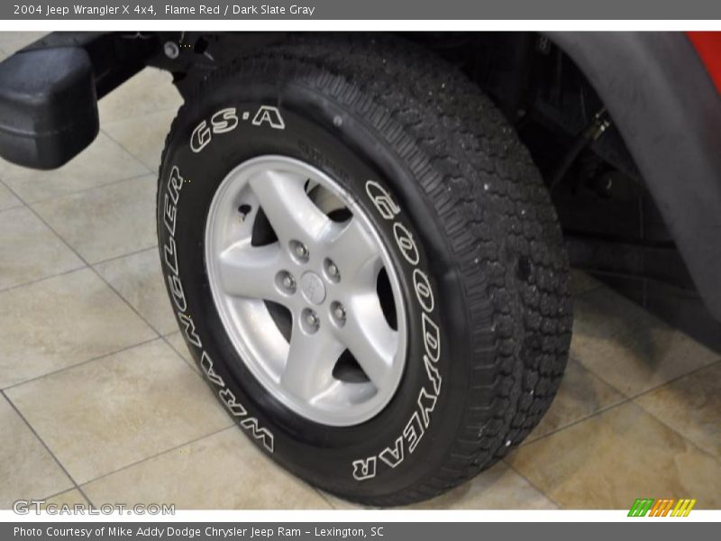 Flame Red / Dark Slate Gray 2004 Jeep Wrangler X 4x4