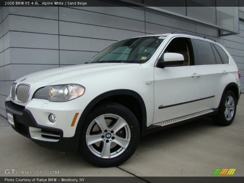 Alpine White / Sand Beige 2008 BMW X5 4.8i