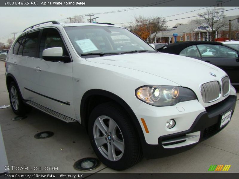 Alpine White / Sand Beige 2008 BMW X5 4.8i