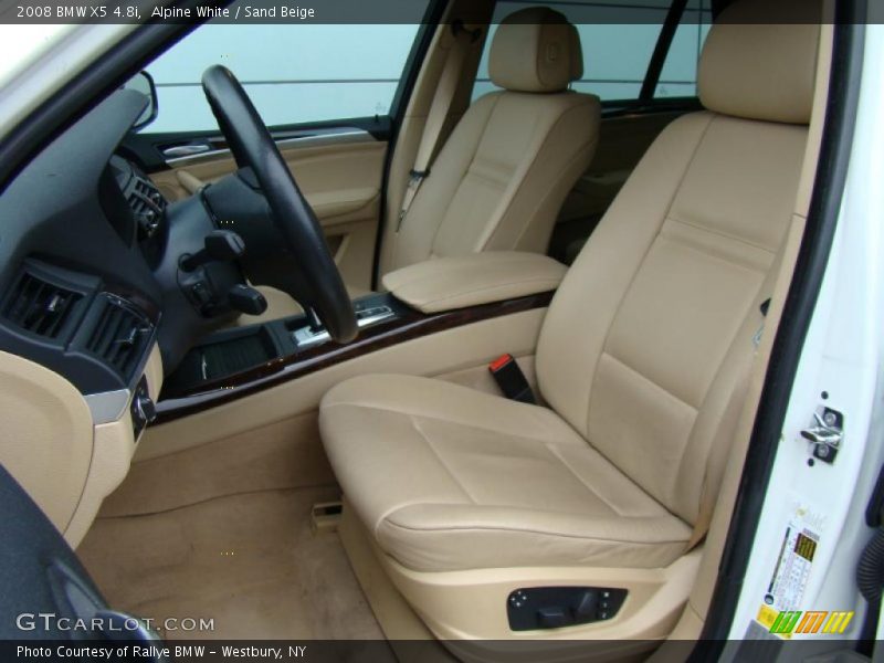 Alpine White / Sand Beige 2008 BMW X5 4.8i