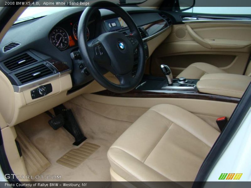 Alpine White / Sand Beige 2008 BMW X5 4.8i