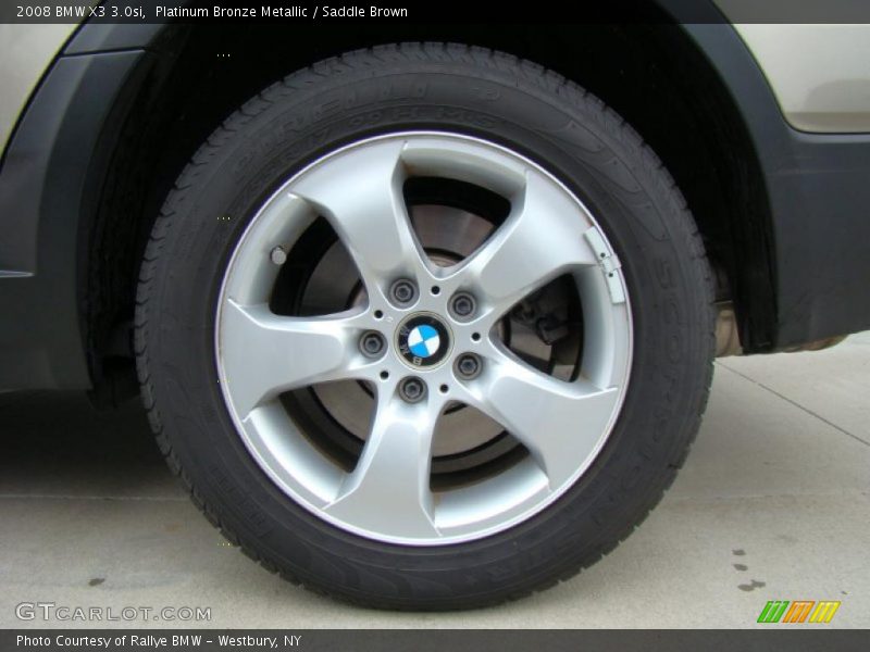 Platinum Bronze Metallic / Saddle Brown 2008 BMW X3 3.0si