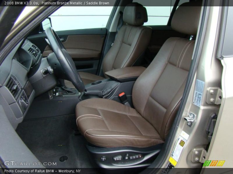Platinum Bronze Metallic / Saddle Brown 2008 BMW X3 3.0si