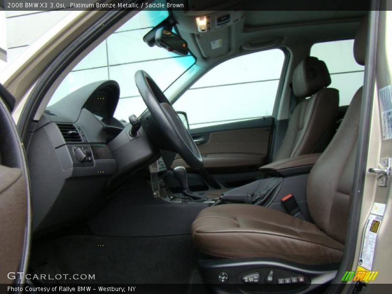 Platinum Bronze Metallic / Saddle Brown 2008 BMW X3 3.0si