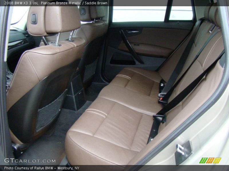 Platinum Bronze Metallic / Saddle Brown 2008 BMW X3 3.0si