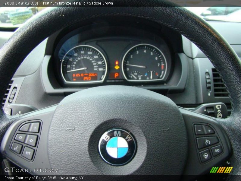 Platinum Bronze Metallic / Saddle Brown 2008 BMW X3 3.0si
