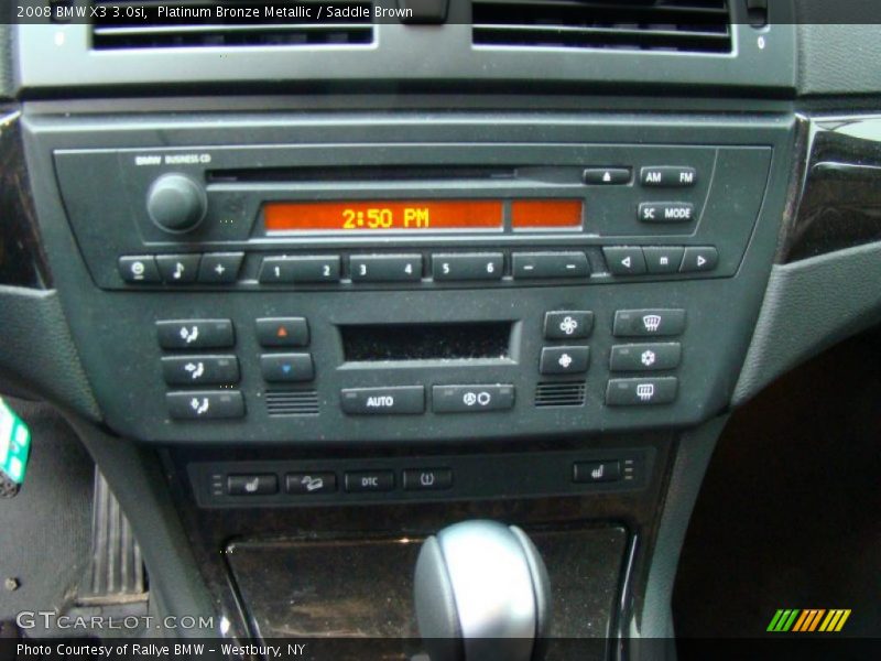 Platinum Bronze Metallic / Saddle Brown 2008 BMW X3 3.0si