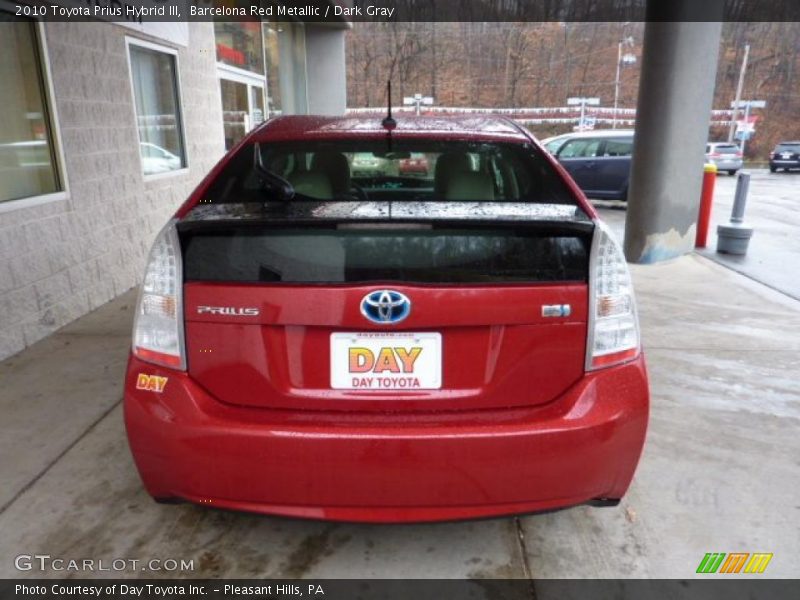 Barcelona Red Metallic / Dark Gray 2010 Toyota Prius Hybrid III