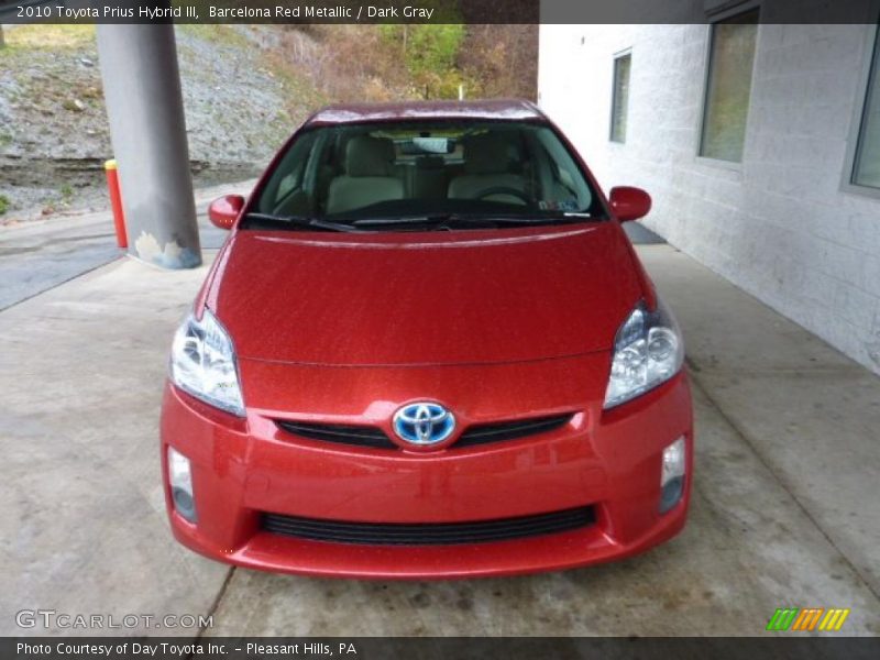 Barcelona Red Metallic / Dark Gray 2010 Toyota Prius Hybrid III