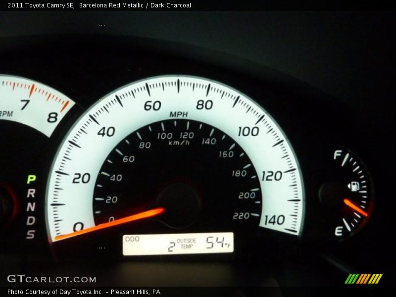 Barcelona Red Metallic / Dark Charcoal 2011 Toyota Camry SE
