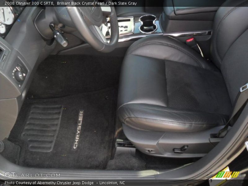 Brilliant Black Crystal Pearl / Dark Slate Gray 2008 Chrysler 300 C SRT8