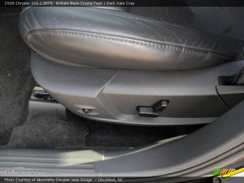 Brilliant Black Crystal Pearl / Dark Slate Gray 2008 Chrysler 300 C SRT8