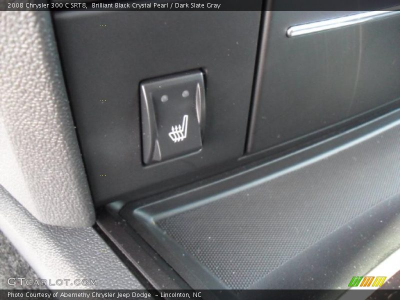 Brilliant Black Crystal Pearl / Dark Slate Gray 2008 Chrysler 300 C SRT8