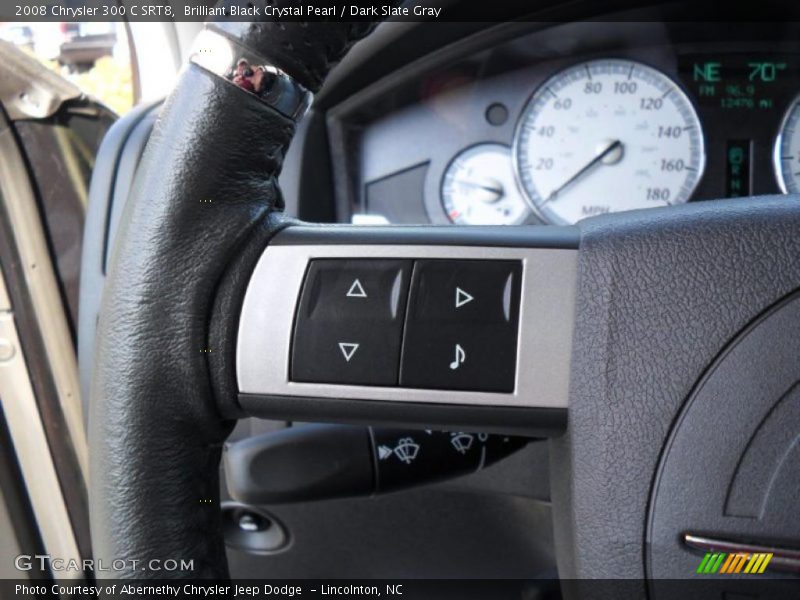 Brilliant Black Crystal Pearl / Dark Slate Gray 2008 Chrysler 300 C SRT8