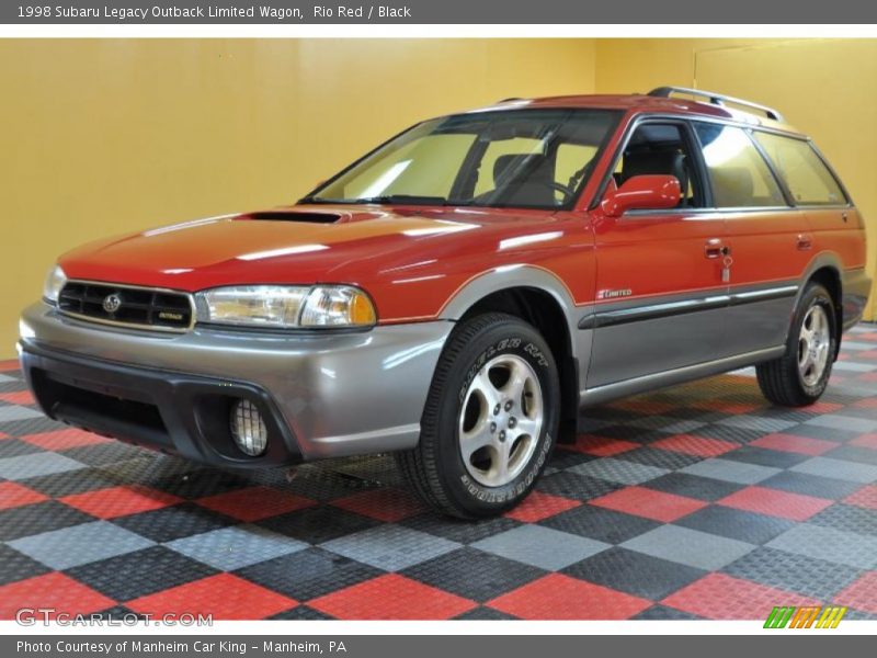 Rio Red / Black 1998 Subaru Legacy Outback Limited Wagon