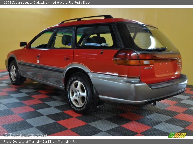 Rio Red / Black 1998 Subaru Legacy Outback Limited Wagon