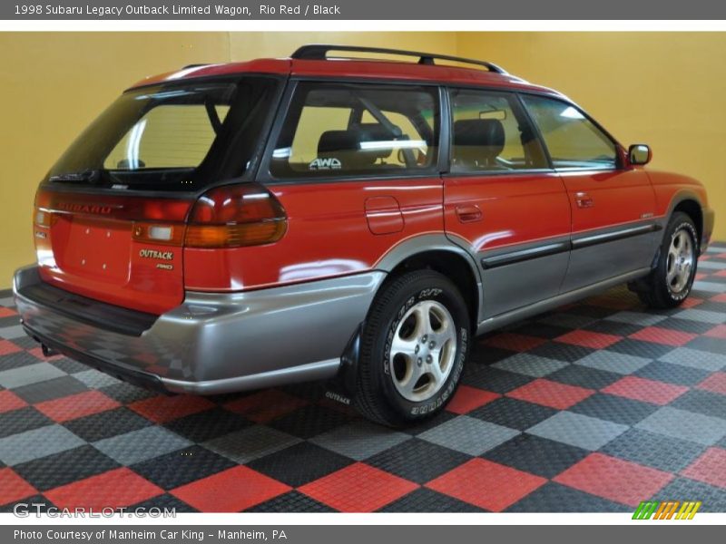 Rio Red / Black 1998 Subaru Legacy Outback Limited Wagon