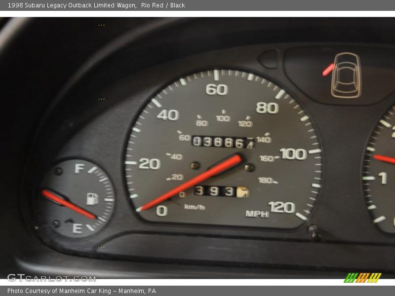 Rio Red / Black 1998 Subaru Legacy Outback Limited Wagon