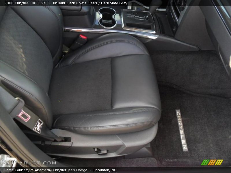 Brilliant Black Crystal Pearl / Dark Slate Gray 2008 Chrysler 300 C SRT8