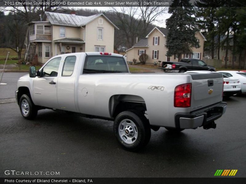 Sheer Silver Metallic / Dark Titanium 2011 Chevrolet Silverado 2500HD Extended Cab 4x4