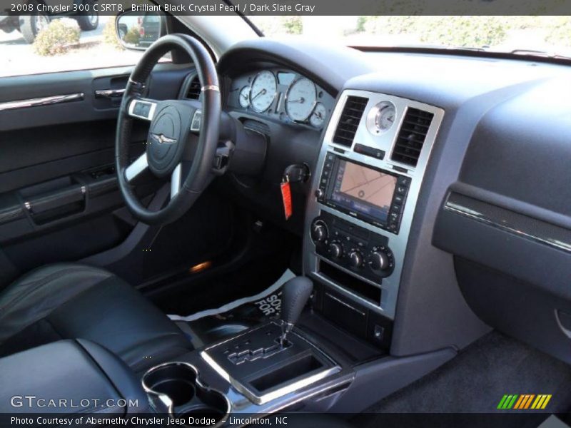 Brilliant Black Crystal Pearl / Dark Slate Gray 2008 Chrysler 300 C SRT8