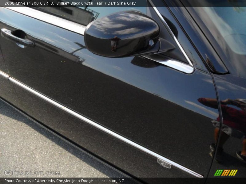Brilliant Black Crystal Pearl / Dark Slate Gray 2008 Chrysler 300 C SRT8