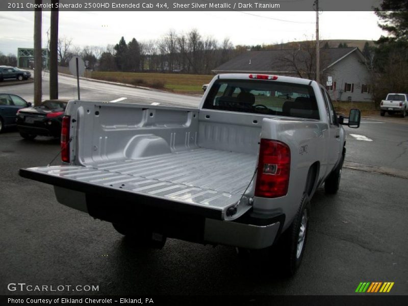 Sheer Silver Metallic / Dark Titanium 2011 Chevrolet Silverado 2500HD Extended Cab 4x4