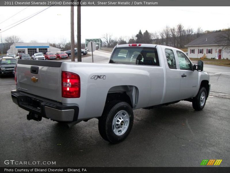 Sheer Silver Metallic / Dark Titanium 2011 Chevrolet Silverado 2500HD Extended Cab 4x4