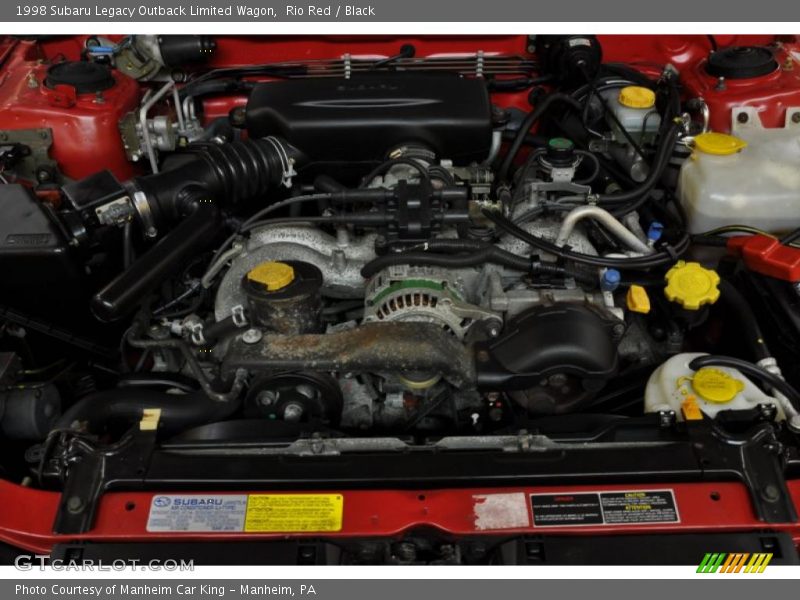 Rio Red / Black 1998 Subaru Legacy Outback Limited Wagon