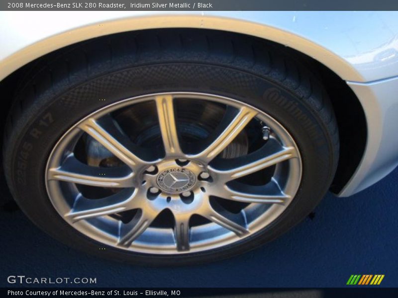 Iridium Silver Metallic / Black 2008 Mercedes-Benz SLK 280 Roadster