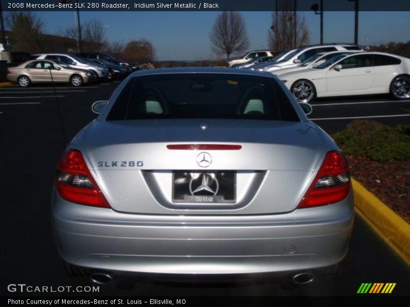 Iridium Silver Metallic / Black 2008 Mercedes-Benz SLK 280 Roadster