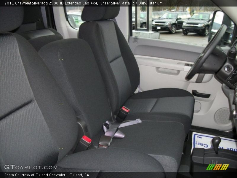 Sheer Silver Metallic / Dark Titanium 2011 Chevrolet Silverado 2500HD Extended Cab 4x4