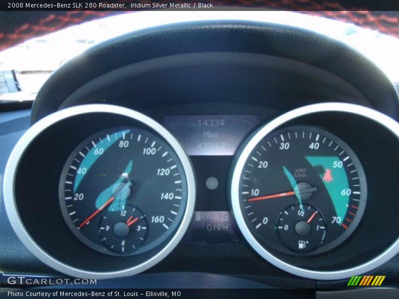 Iridium Silver Metallic / Black 2008 Mercedes-Benz SLK 280 Roadster