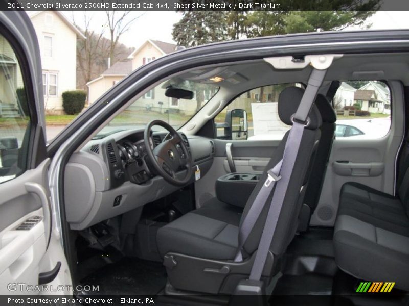 Sheer Silver Metallic / Dark Titanium 2011 Chevrolet Silverado 2500HD Extended Cab 4x4