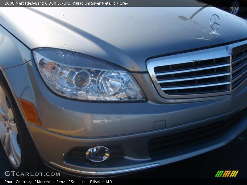 Palladium Silver Metallic / Grey 2008 Mercedes-Benz C 300 Luxury