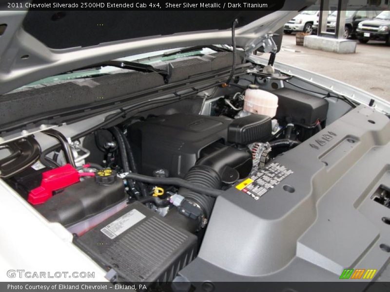 Sheer Silver Metallic / Dark Titanium 2011 Chevrolet Silverado 2500HD Extended Cab 4x4