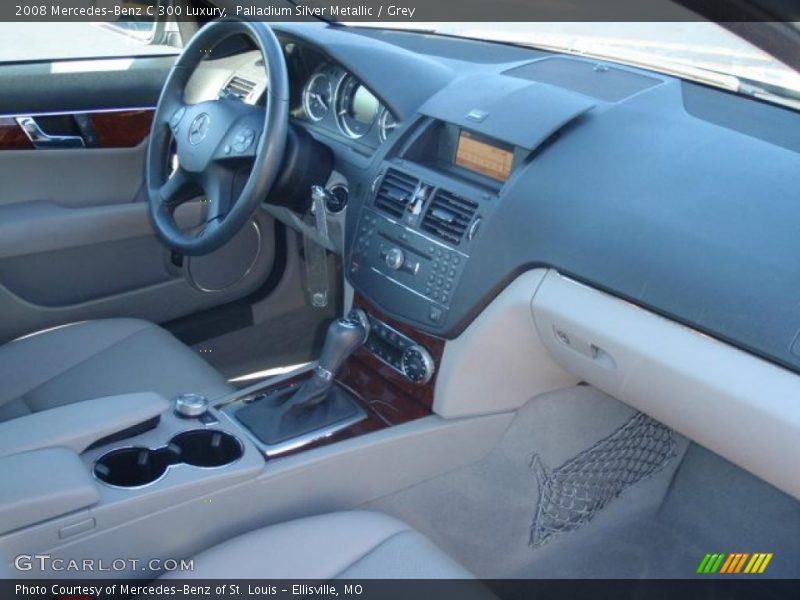 Palladium Silver Metallic / Grey 2008 Mercedes-Benz C 300 Luxury