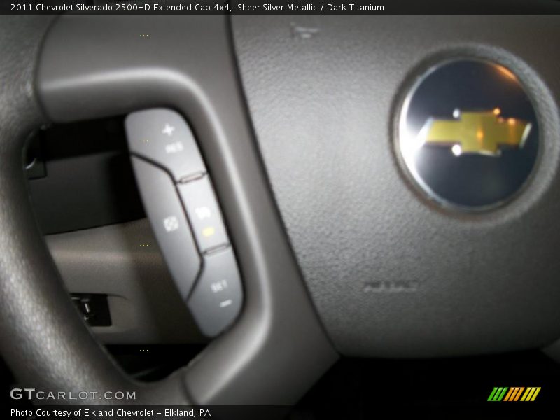 Sheer Silver Metallic / Dark Titanium 2011 Chevrolet Silverado 2500HD Extended Cab 4x4