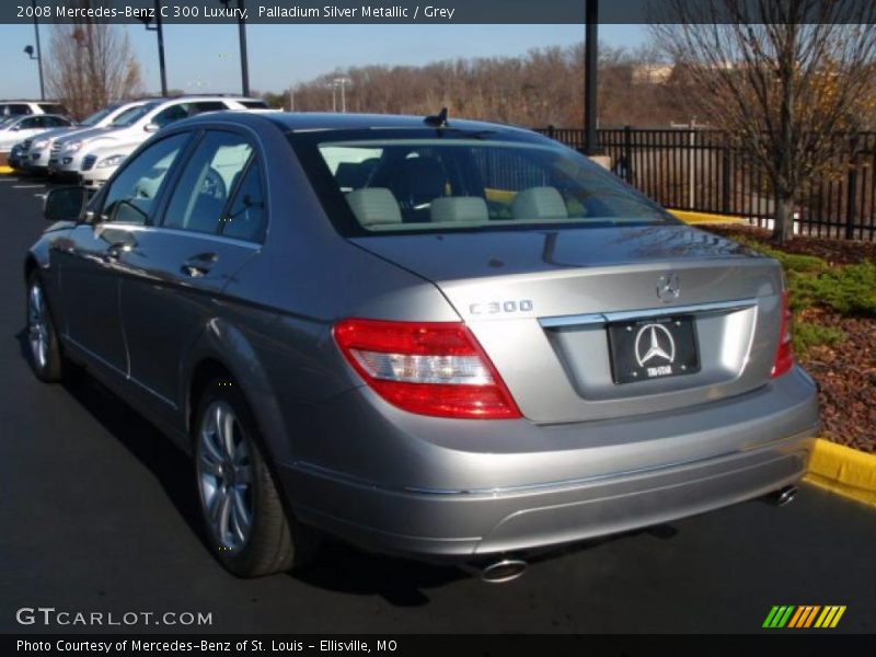 Palladium Silver Metallic / Grey 2008 Mercedes-Benz C 300 Luxury