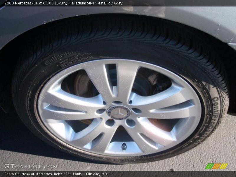 Palladium Silver Metallic / Grey 2008 Mercedes-Benz C 300 Luxury