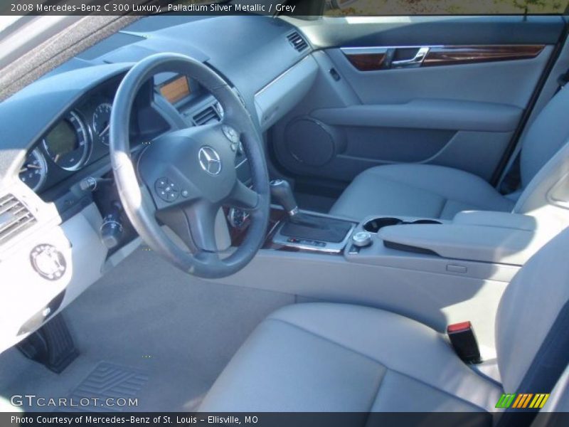 Palladium Silver Metallic / Grey 2008 Mercedes-Benz C 300 Luxury