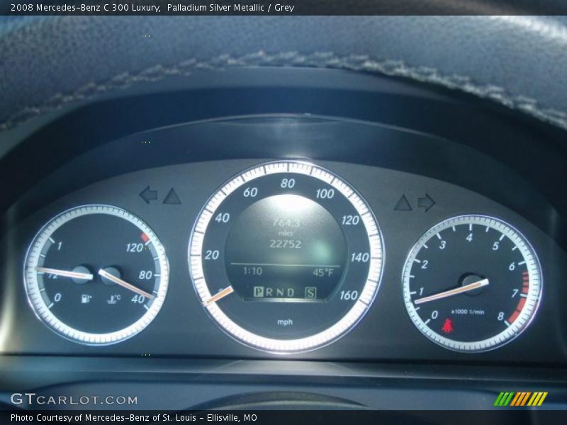Palladium Silver Metallic / Grey 2008 Mercedes-Benz C 300 Luxury
