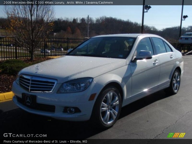 Arctic White / Savanna/Cashmere 2008 Mercedes-Benz C 300 4Matic Luxury