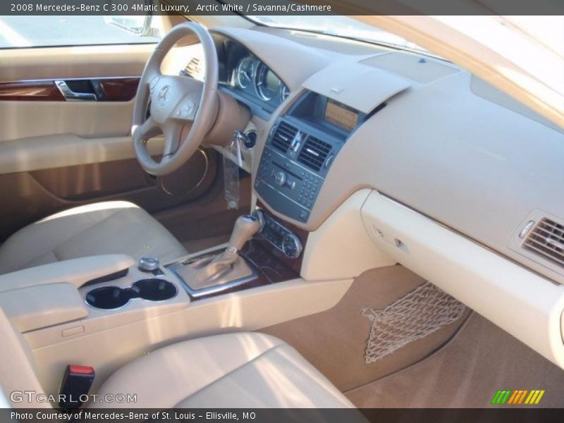Arctic White / Savanna/Cashmere 2008 Mercedes-Benz C 300 4Matic Luxury
