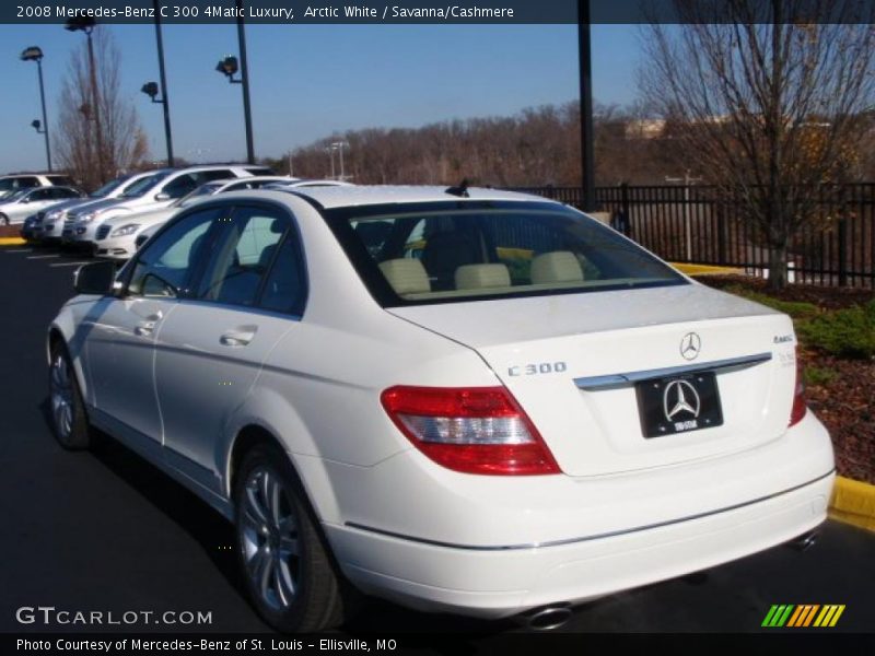 Arctic White / Savanna/Cashmere 2008 Mercedes-Benz C 300 4Matic Luxury