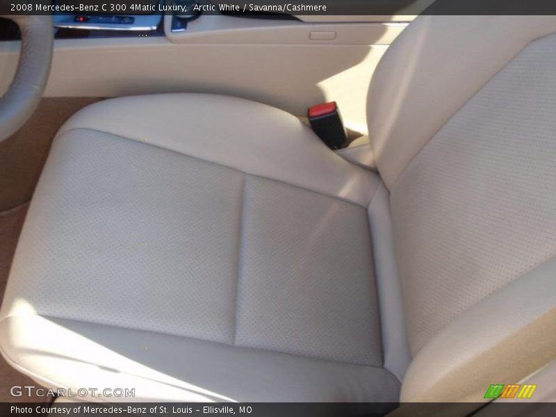 Arctic White / Savanna/Cashmere 2008 Mercedes-Benz C 300 4Matic Luxury