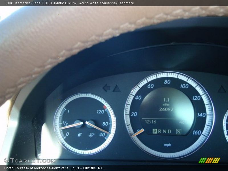 Arctic White / Savanna/Cashmere 2008 Mercedes-Benz C 300 4Matic Luxury