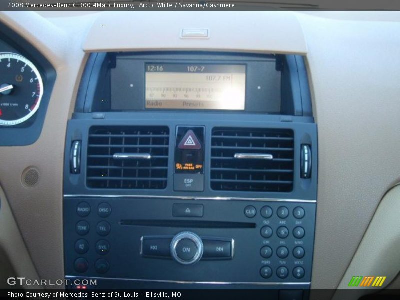 Arctic White / Savanna/Cashmere 2008 Mercedes-Benz C 300 4Matic Luxury
