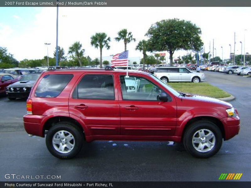 Red / Medium/Dark Pebble 2007 Ford Escape Limited